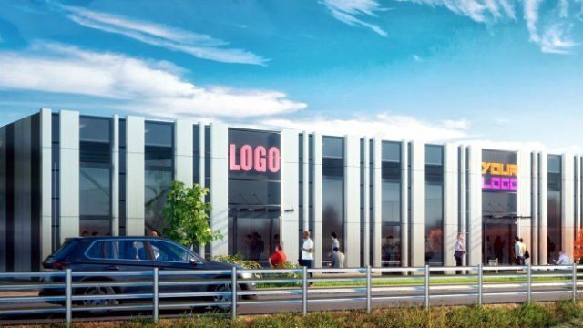 <p>
	Най-видимата предна ивица, разположена с лице към Околовръстен път в Индустриален парк Марково, е отредена за изграждане на модерни шоуруми. <em>Снимка: &nbsp;</em>Г<em>алакси Инвестмънт Груп</em></p>
