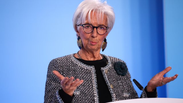 Председателят на ЕЦБ Кристин Лагард. Снимка: Bloomberg L.P.