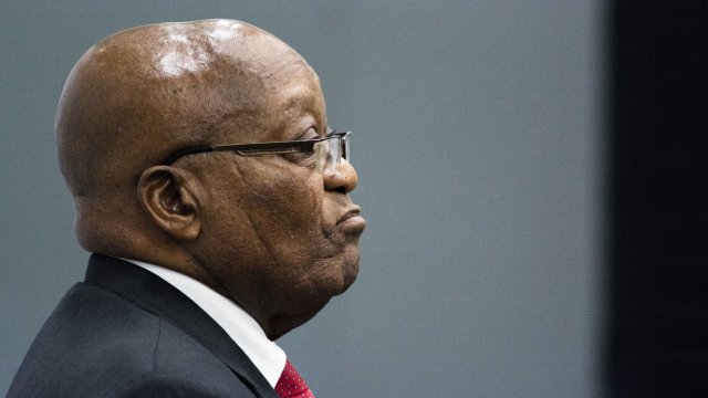 Джейкъб Зума по време на разследване за подкупи. Снимка: Bloomberg