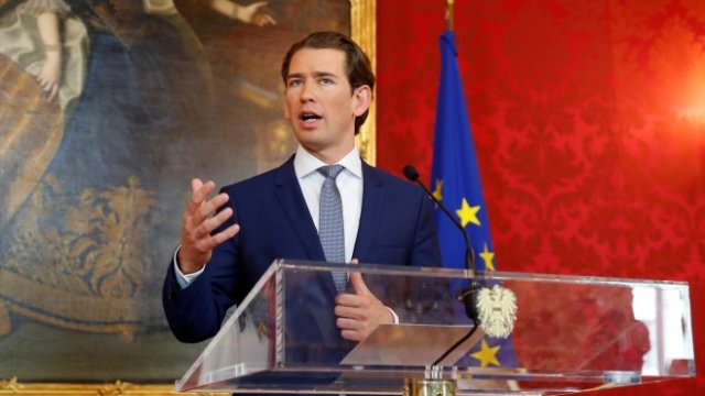 <p>
	Австрийският канцлер Себастиан Курц. Снимка: Ройтерс</p>
