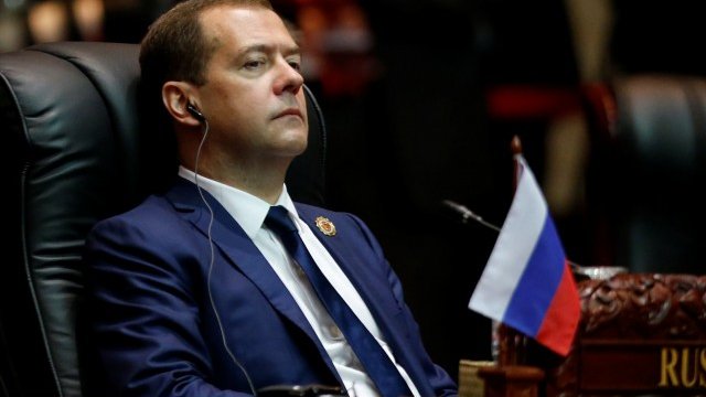 <p>
	Руският премиер Дмитрий Медведев. <em>Снимка: Ройтерс</em></p>
