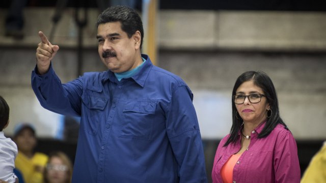 Николас Мадуро и Делси Родригес. Снимка: Bloomberg LP
