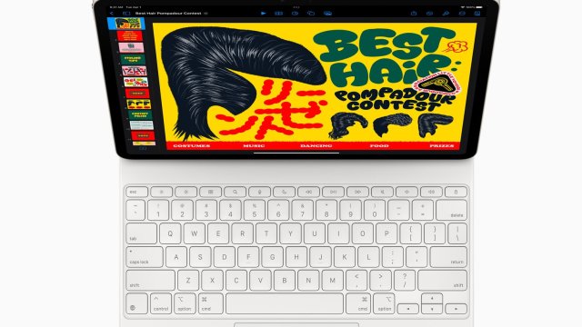 M3 iPad Air с клавиатура. Снимка: Bloomberg