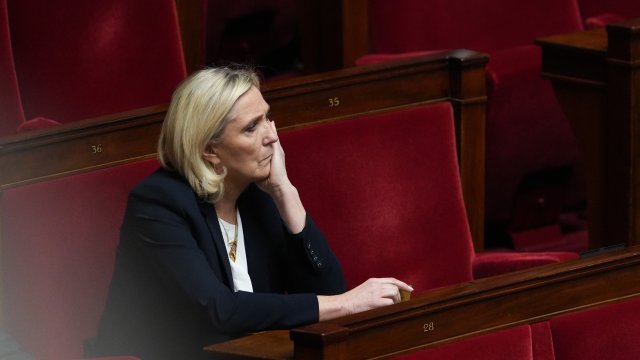 Лидерът на &quot;Национален сбор&quot; Марин льо Пен. Снимка: Bloomberg L.P.