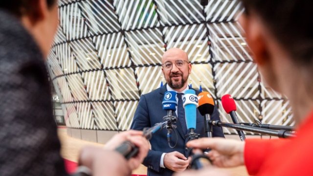 <p>
	Шарл Мишел, председател на Европейския съвет. Снимка:&nbsp;Geert Vanden Wijngaert/Bloomberg</p>
