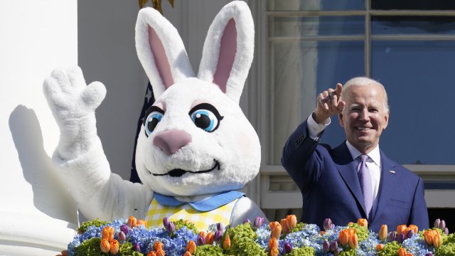 Байдън по време на Великденското събитие в Белия дом. Снимка:  EPA/Yuri Gripas/ABACA / POOL