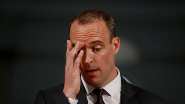 <p>
	Bританскияt министър за &nbsp;Brexit Доминик Рааб. <em>Снимка: Ройтерс</em></p>
