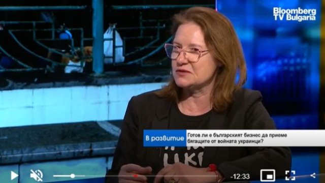 <p>
	Надя Василева. <em>Снимка: Bloomberg TV Bulgaria</em></p>
