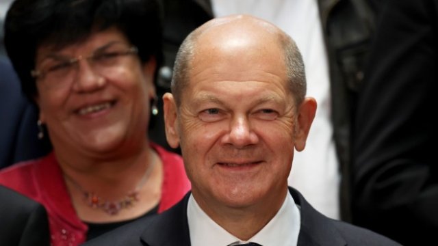 <p>
	Лидерът на ГСДП Олаф Шолц. <em>Снимка: Bloomberg LP</em></p>
