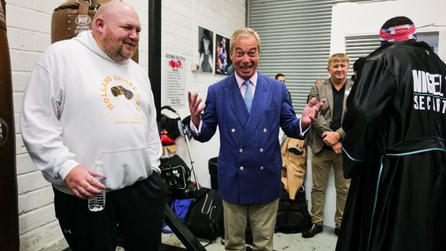 Лидерът на &bdquo;Реформирай Великобритания&ldquo; Найджъл Фараж. Снимка: Bloomberg L.P.