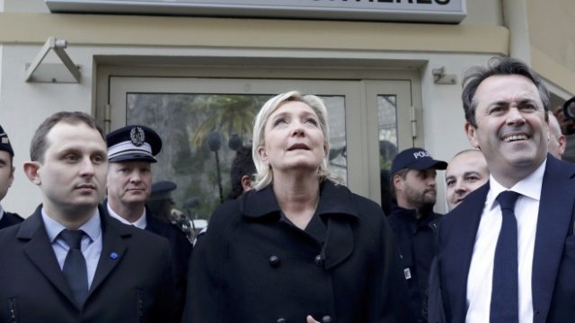 <p>
	Марин льо Пен, лидер на Националния фронт. <em>Снимка: Ройтерс</em></p>
