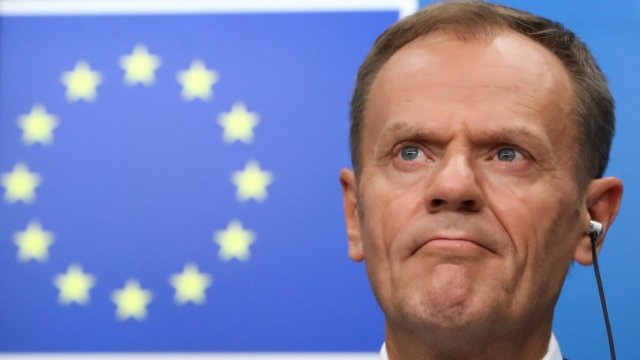 <p>
	Председателят на Европейския съвет Доналд Туск. <em>Снимка: Ройтерс</em></p>
