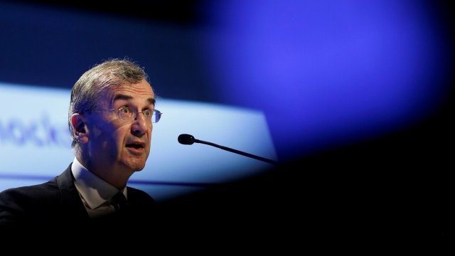 <p>
	<em>Управителят на френската централна банка Франсоа Вилероа дьо Гало. </em>Снимка: Архив Ройтерс</p>
