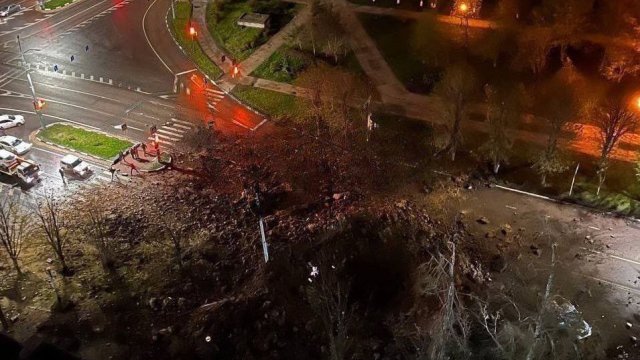 Последиците от грешката в Белгород. Снимка: Вечерний Телеграмъ