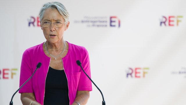 Френският премиер Елизабет Борн. Снимка: Nathan Laine/Bloomberg