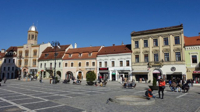 Румънският град Брашов. Снимка: Salvatore Laporta/KONTROLAB/LightRocket via Getty Images