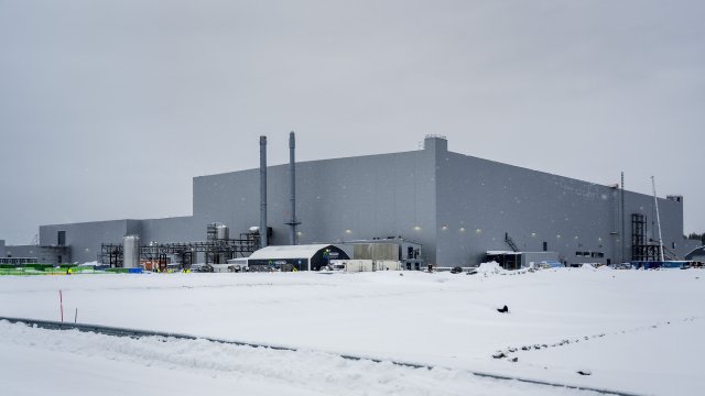 Заводът на Northvolt в Северна Швеция. Снимка: Bloomberg LP