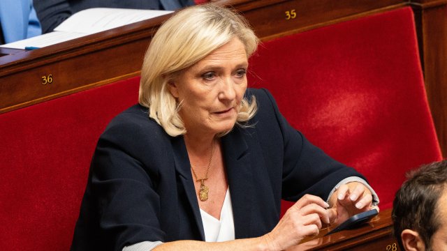 Лидерът на &quot;Национален сбор&quot; Марин льо Пен. Снимка: Bloomberg LP