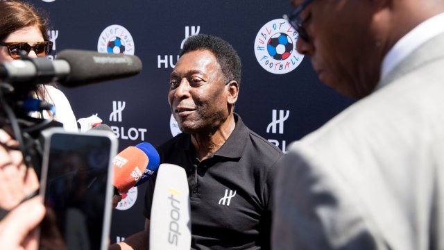 Пеле пред журналисти. Снимка: Bloomberg LP