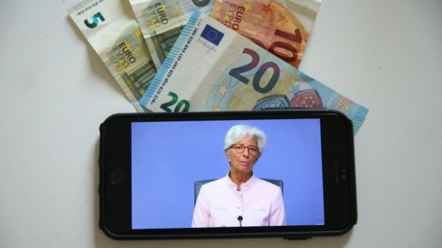 <p>
	Председателят на ЕЦБ Кристин Лагард.&nbsp;<em>Снимка: Hollie Adams/Bloomberg</em></p>
