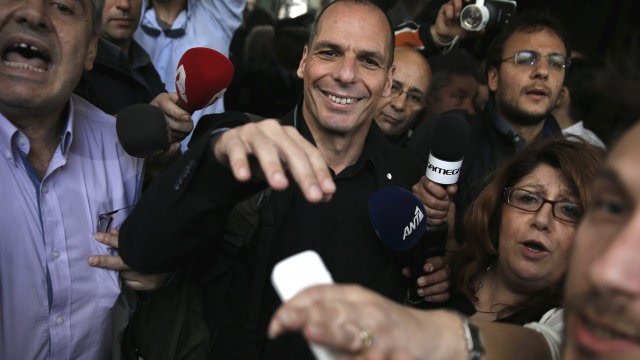 <p>
	Янис Варуфакис остава оптимист за страната си. <em>Снимка: Ройтерс</em></p>
