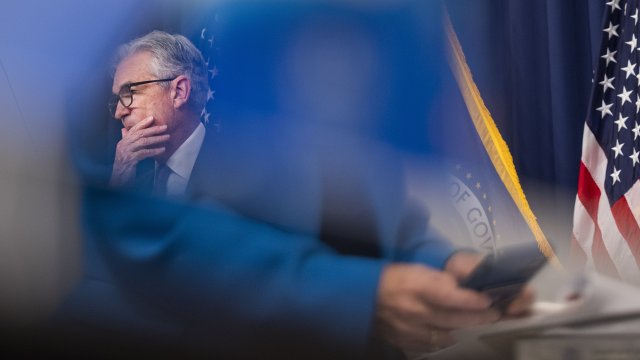 Председателят на Федералния резерв на САЩ Джером Пауъл. Снимка: EPA/JIM LO SCALZO