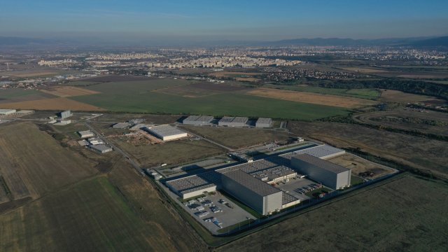 Индустриален парк София-Божурище. Снимка: НКИЗ Индустриален парк София-Божурище. Снимка: НКИЗ