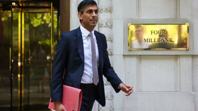 Премиерът на Великобритания Риши Сунак. Снимка: Hollie Adams/Bloomberg