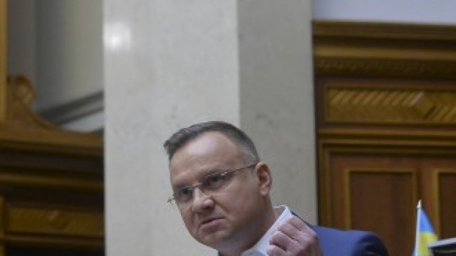 <p>
	Законопроектът за съдебната реформа беше подготвен от президента Анджей Дуда.&nbsp;<em>Снимка: EPA/БГНЕС</em></p>
