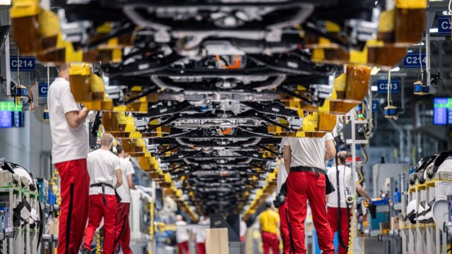 Заводът на Kia в Жилина, Словакия. Снимка: Akos Stiller/Bloomberg 