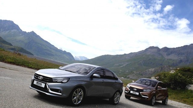 <p>
	<em>Концепциите Vesta и X-Ray. Снимка: АвтоВаз</em></p>
