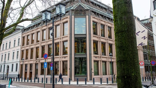 Сградата на Норвежката централна банка. Снимка: Fredrik Solstad/Bloomberg