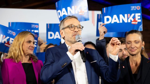 Крайнодесният лидер на Австрия Херберт Кикл. Снимка: Bloomberg LP