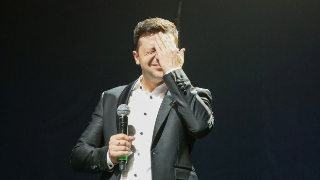 <p>
	Комедиантът и кандидат за президент Володимир Зеленски. <em>Снимка: Ройтерс</em></p>
