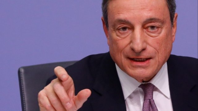 <p>
	Директорът на ЕЦБ Марио Драги. <em>Снимка: Ройтерс</em></p>

