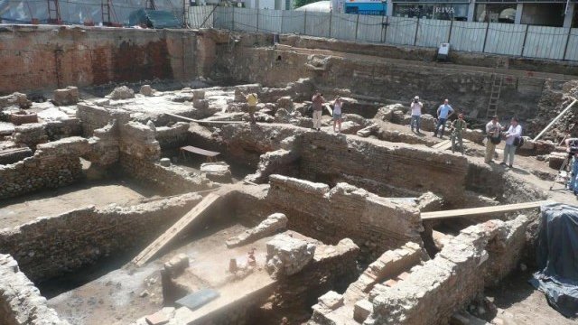 <p>
	Разкопките на Ларгото в София. <em>Снимка: Министерство на културата</em></p>
