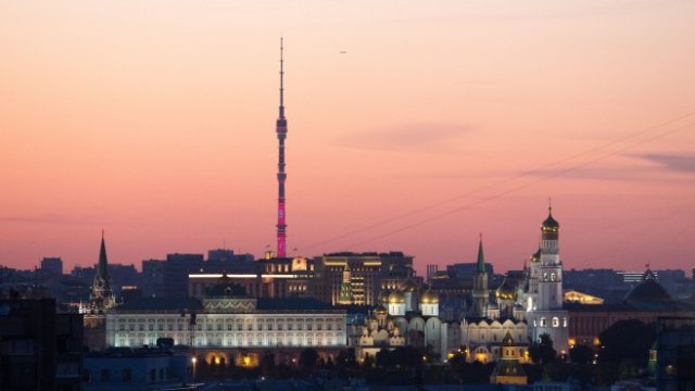<p>
	Телевизионната кула в Останкино. <em>Снимка: Bloomberg</em></p>
