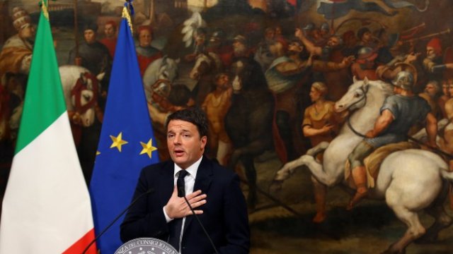 <p>
	Италианският министър-председател Матео Ренци. <em>Снимка: Ройтерс</em></p>
