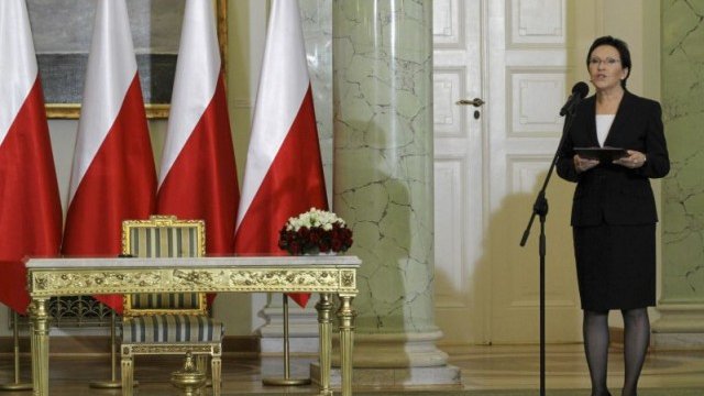 <p>
	Новият премиер на Полша Ева Копач. <em>Снимка: Ройтерс</em></p>
