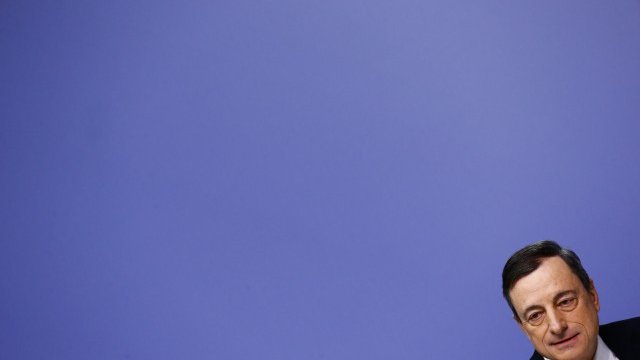 <p>
	Президентът на ЕЦБ Марио Драги. <em>Снимка: Ройтерс</em></p>
