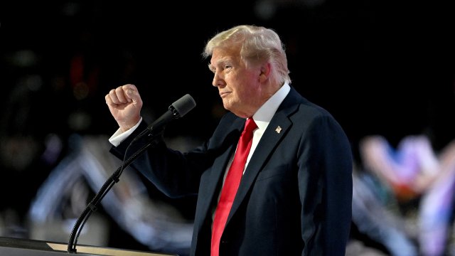 Доналд Тръмп говори на националния конгрес на Републиканската партия в Милуоки. Снимка: Bloomberg LP