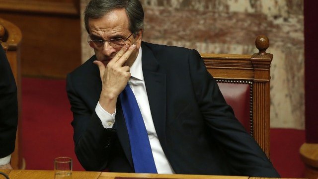 <p>
	Премиерът на Гърция Андонис Самарас. <em>Снимка: Ройтерс</em></p>
