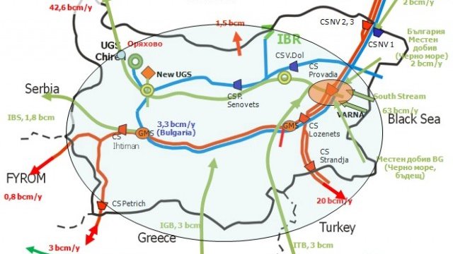 <p>
	Плановете за газовия хъб &quot;Балкан&quot;. Графика: <em>Министерски съвет</em></p>
