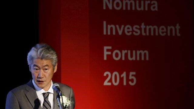 <p>
	<span lang="bg-BG">Главният изпълнителен директор <span lang="bg-BG">на Nomura </span>Коджи Нагай <em>Снимка: архив Ройтерс</em></span></p>
