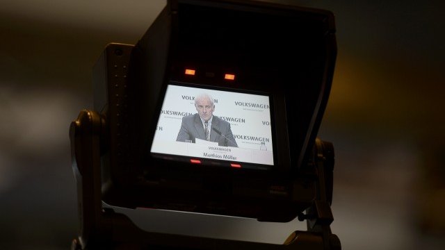 <p>
	Главният изпълнителен директор на Volkswagen Матиас Мюлер. <em>Снимка: Ройтерс</em></p>
