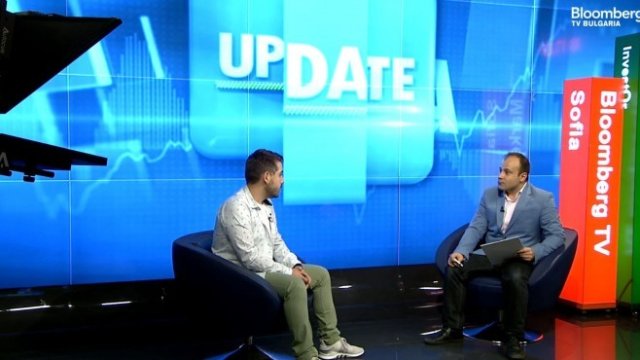 <p>
	Никола Балов в студиото на UpDate. <em>Снимка: Bloomberg TV Bulgaria</em></p>
