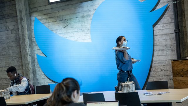 Кадър от централата на Twitter. Снимка: David Paul Morris/Bloomberg