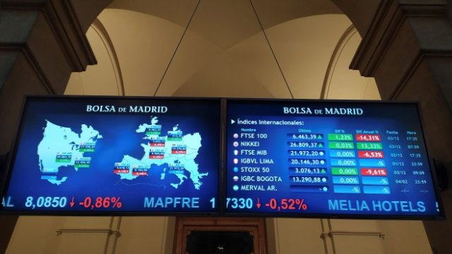 <p>
	Борсата в Мадрид. <em>Снимка: Снимка: Bloomberg LP</em></p>
