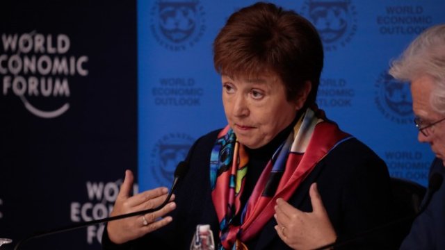 <p>
	Управляващият директор на МВФ Кристалина Георгиева. <em>Снимка:&nbsp;Jason Alden/Bloomberg</em></p>
