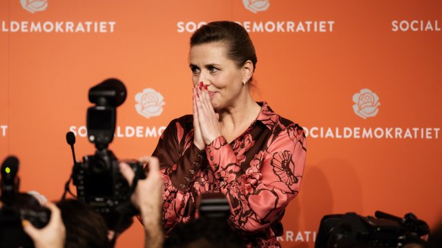 Премиерът на Дания Мете Фредериксен. Снимка: Carsten Snejbjerg/Bloomberg